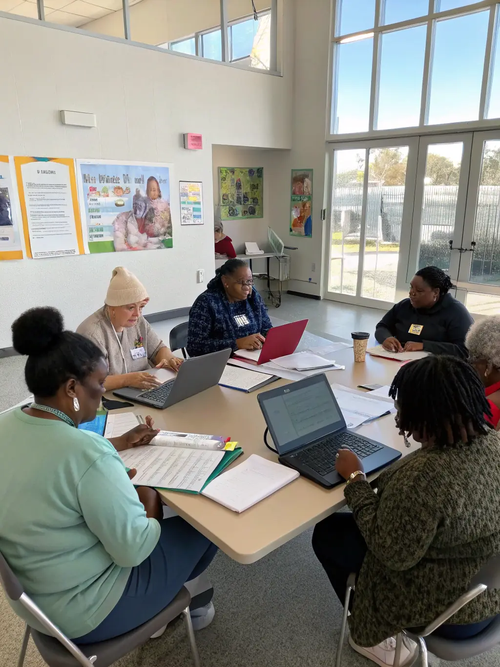 An image of Memory Meadows staff receiving training or participating in a professional development workshop.